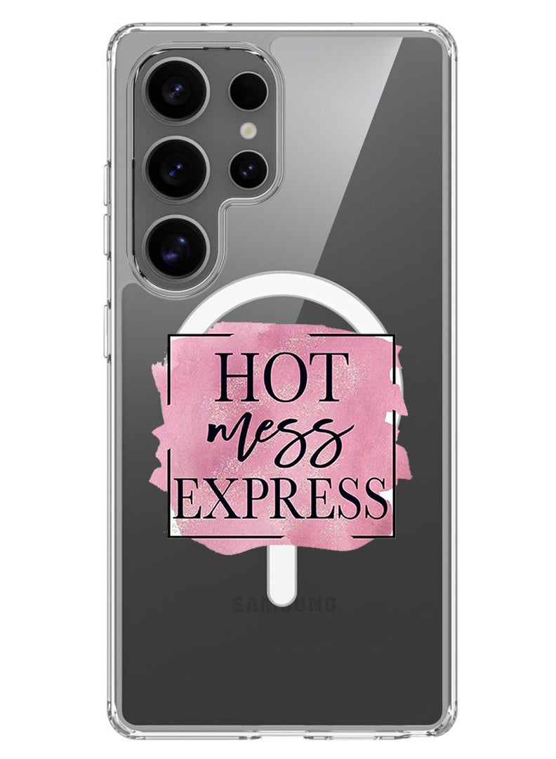 Theodor Magnetic Case for Samsung Galaxy S25 Ultra 6.9-inch Compatible with MagSafe Wireless Charging, Shockproof Phone Bumper Cover Hot mess express - Image 1