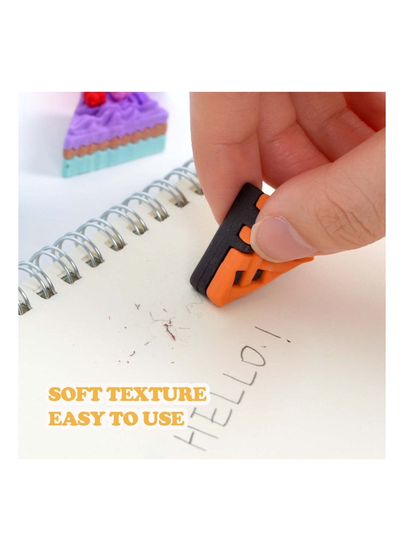 XiuWoo Erasers for Kids, Novelty Cute Pencil Mini Puzzle Rubber Boys, Girls, Students, Party Favors, Birthday Gift, Homework School Prize Rewards, Candy - Image 5