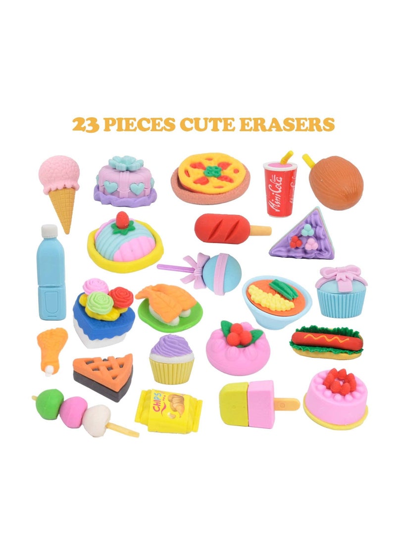 XiuWoo Erasers for Kids, Novelty Cute Pencil Mini Puzzle Rubber Boys, Girls, Students, Party Favors, Birthday Gift, Homework School Prize Rewards, Candy - Image 2