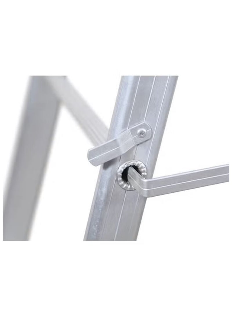 اي ام سي سلم ألومنيوم قابل للطي عالي التحمل من EMC، تصميم محمول خفيف الوزن، أقدام غير قابلة للانزلاق (5 خطوات) - Image 3