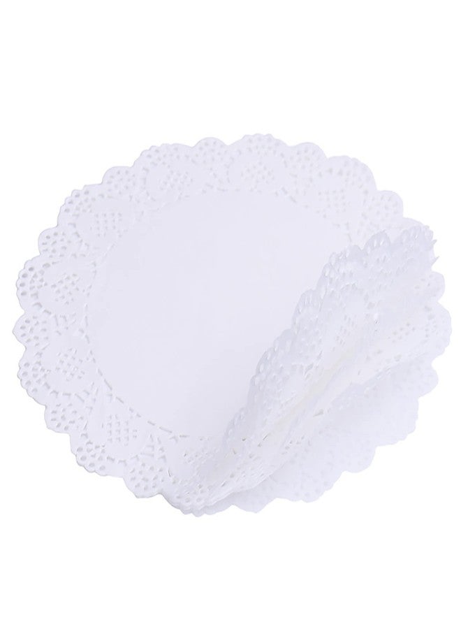 ZOOYOO 100PCS White Lace Paper Doilies 12 inch Round Paper Doilies Disposable Paper Placemats for Cakes, Desserts, Tableware Food Decoration - Image 3