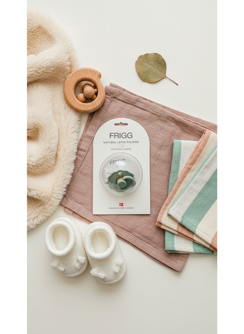 FRIGG Natural Latex Baby Pacifier | Size 1 (0–6 Months) | BPA-Free, Orthodontic Soother | Designed & Made in Denmark - Image 4