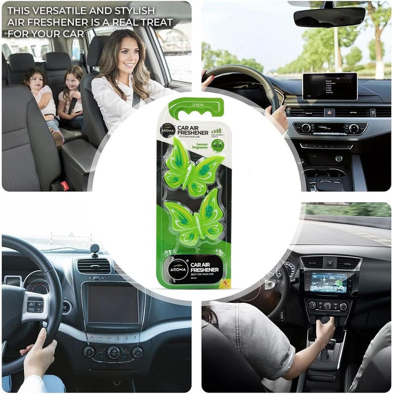 Aroma Stylish Butterfly Car Air Freshener for AC Vent – Clip On Solid Perfume Diffuser, Long Lasting High Strength Fragrance, Spill Proof Battery Free Design for Flat Air Outlets - Image 5