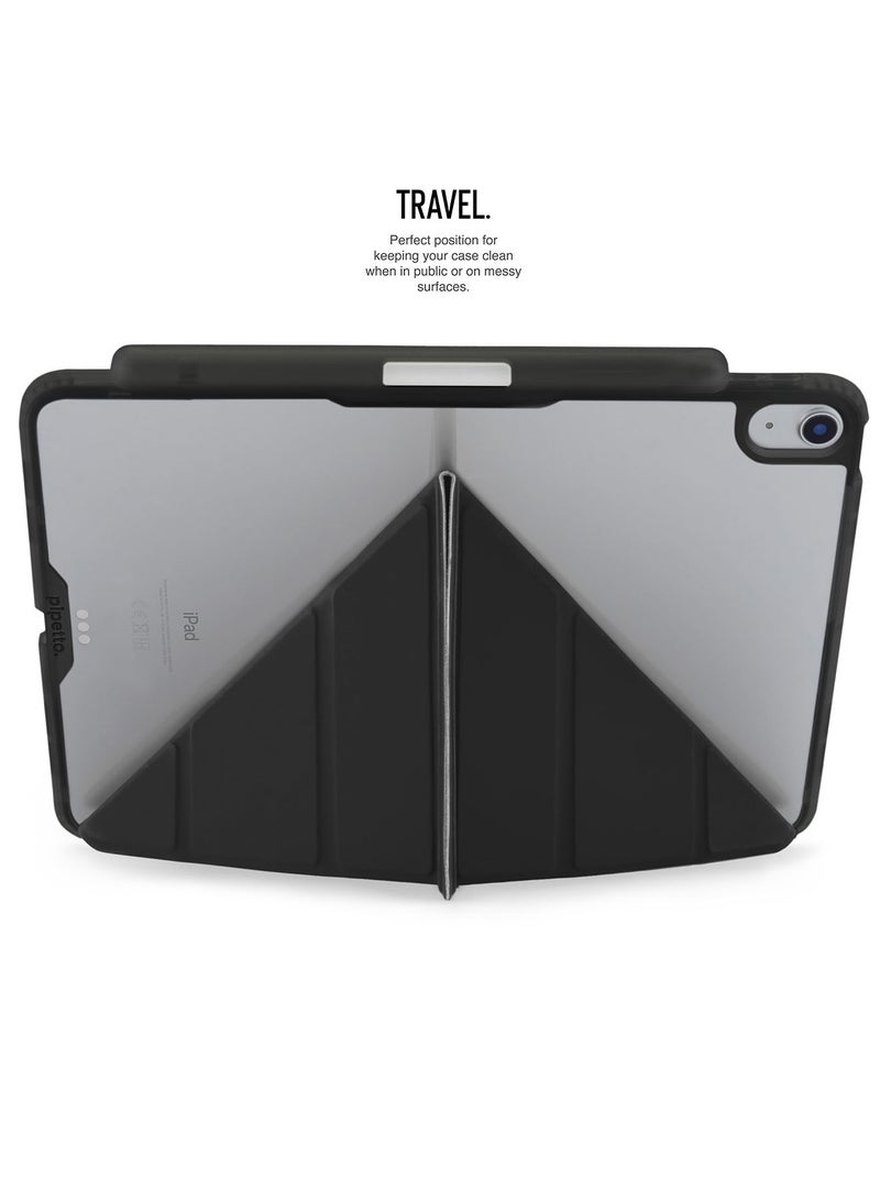 Origami No3 Pencil Case for Apple iPad AIR 11 inch case (2024) M2 iPad Air 10.9 inch (2022/2020) 6th / 5th / 4th Generation Smart Cover with 5 in 1 Stand - Black