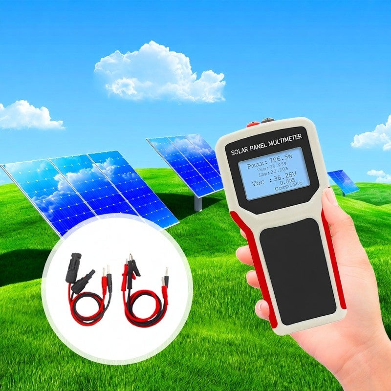 المقياس المتعدد للوحة الشمسية مع الكشف التلقائي عن نقطة الطاقة القصوى EY800W - جهاز اختبار يدوي لعرض جهد الدائرة المفتوحة لنقطة الطاقة القصوى للوحة الشمسية الفوتوفولتية - Image 2