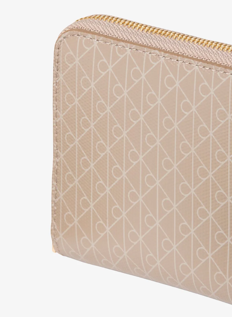 CALVIN KLEIN  RFID Square Zip-Around Logo Wallet for Women | Best Price UAE