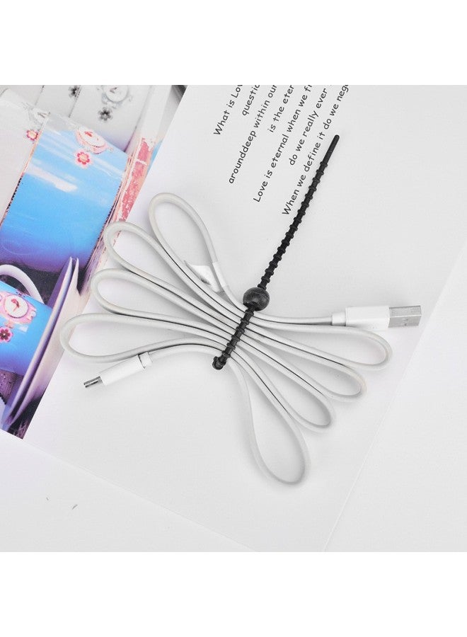 Loquat 220mm Tadpole Self-locking Data Cable Tie Storage Belt DIY Keychain Jewelry Blind Box Fashion Play Pendant Manufacturer-Color:Blue (12cm) - Image 5