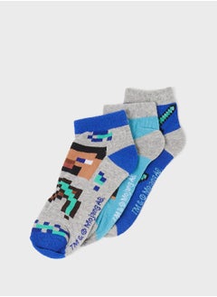 Minecraft Kids Printed Socks