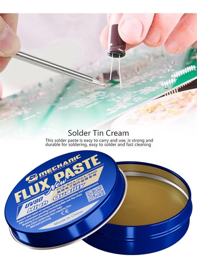 MECHANIC UV80 No-Clean Soldering Solder Paste Flux For Electronics PCB BGA PGA SMD Welding Tool - Image 5