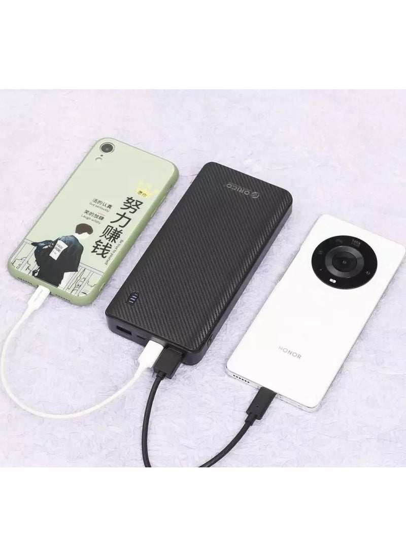 Orico - OCF20 18W 20000mAh USB-A & Type-C & Micro B Smart Power Bank - Image 1