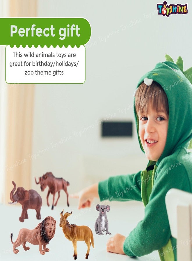 Toyshine 12pc Jumbo Wild Forest Animals Woodland Creatures Figurines Miniature Toys Learning Educational Playset for Kids Toddlers 3+, Model B - Image 4