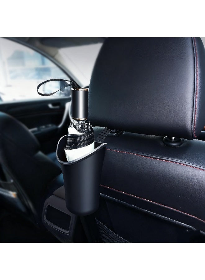 COYO 2 pieces Car Seat Storage Box Umbrella Holder，Trash Can for Car,  Car Bucket Plastic Barrel Car Seat Back Storage Box - Image 4