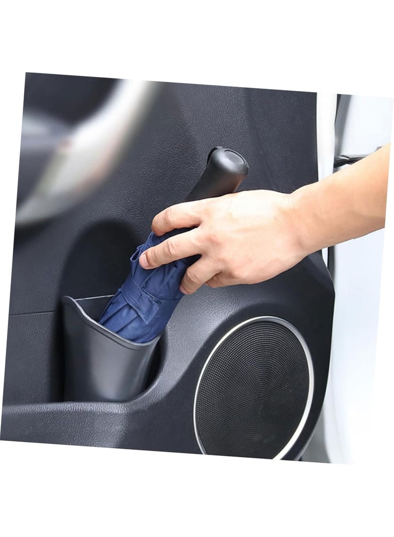 COYO 2 pieces Car Seat Storage Box Umbrella Holder，Trash Can for Car,  Car Bucket Plastic Barrel Car Seat Back Storage Box - Image 5