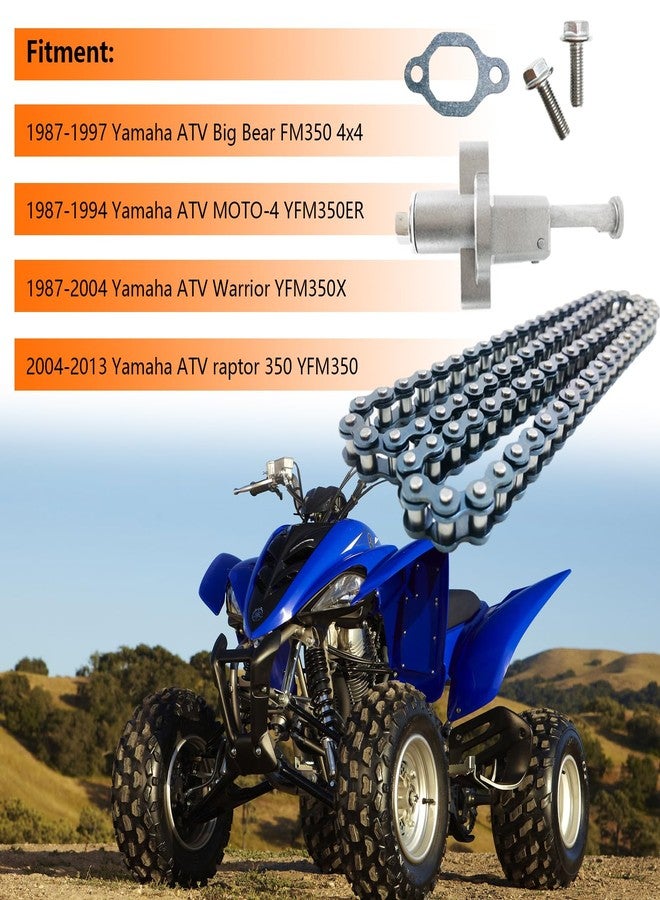 BIGLKNM سلسلة توقيت الكامات BIGLKNM 90L مع شدادها وحشية بديلة لـ Warrior 350 و Big Bear 350 و Wolverine 350 و Raptor 350 و Moto-4 - Image 4