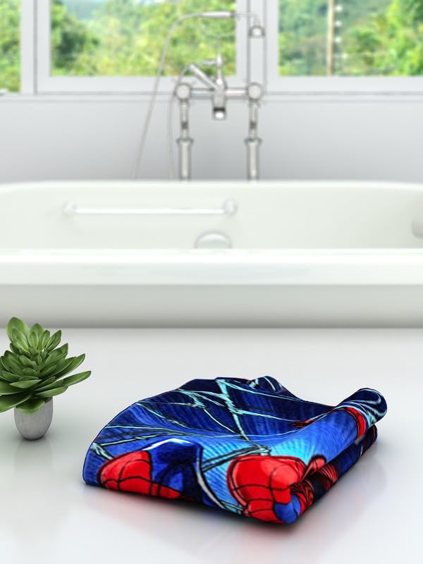 Athom Living Marvel Spiderman Kids Bath Towel 350 GSM 60x120 cm - Image 2