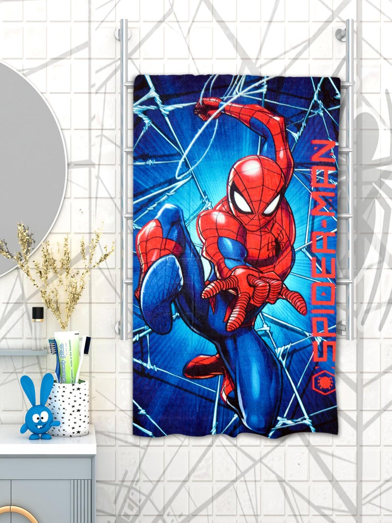 Athom Living Marvel Spiderman Kids Bath Towel 350 GSM 60x120 cm - Image 1