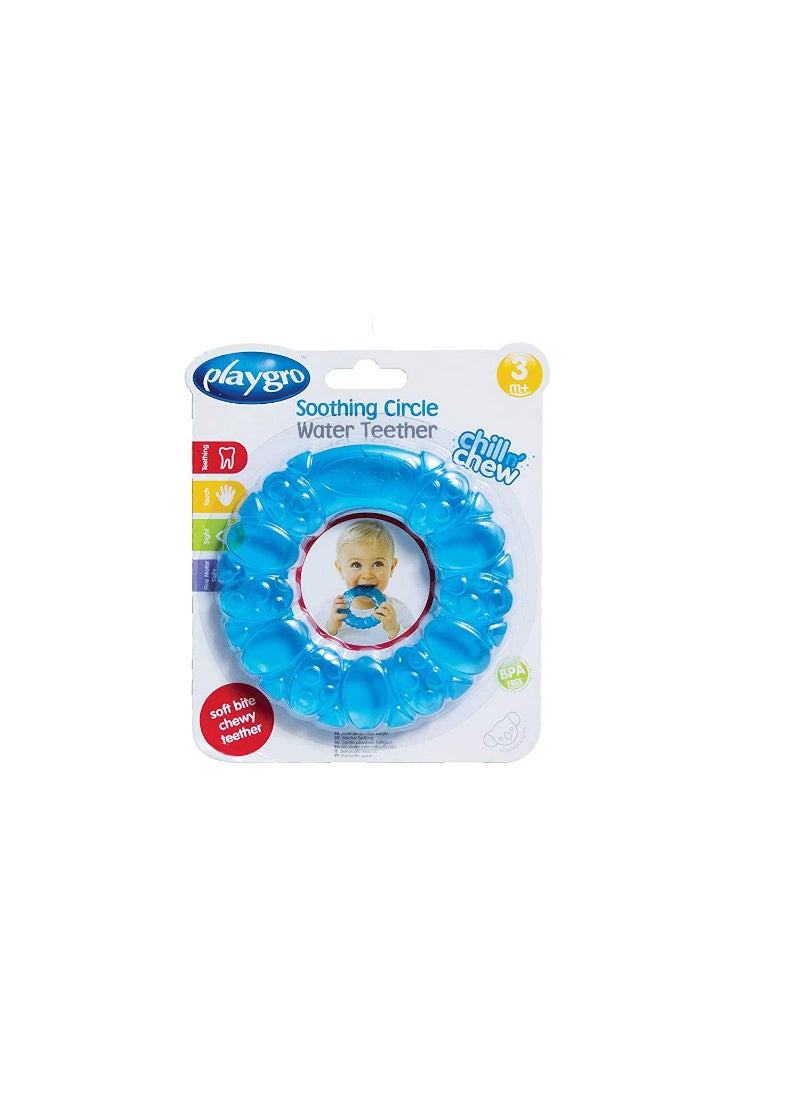 Playgro Soothing Circle Water Teether Blue
