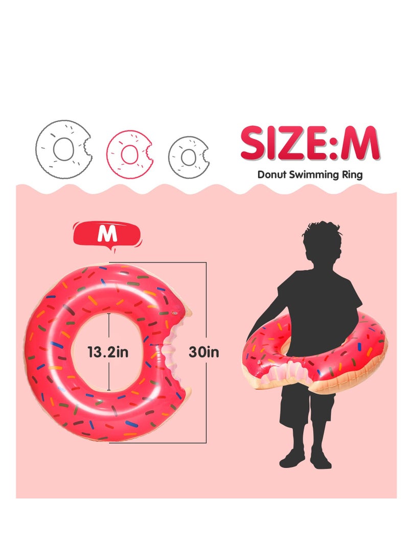 كول بيبي دونات بركة عملاقة نفخ تعويم السباحة حلقة كبيرة الحجم الصيف أنبوب ألعاب مياه العملاق متجمد دونات بركة تعويم - Image 2