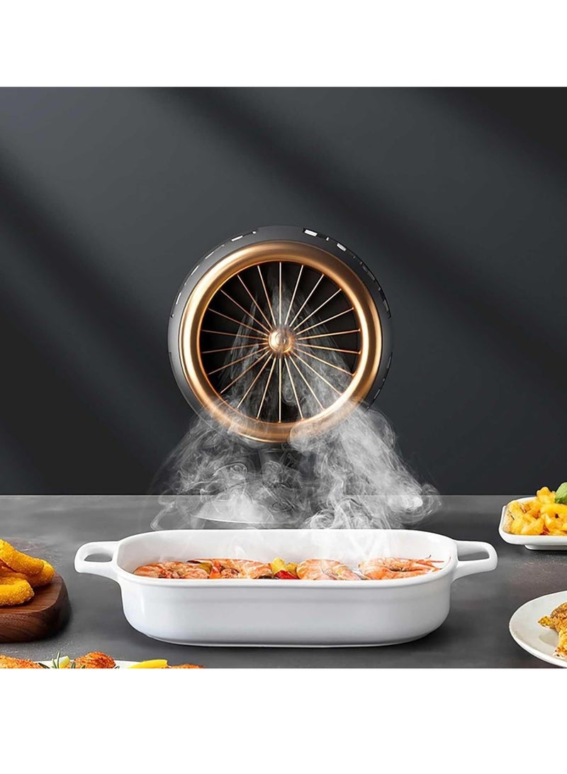 Mini Desktop Cooker Hood With 360° Swivel Adjustment Bracket Powerful Extraction Mobile Cooker Hood Quiet Operation For Home Kitchen - Image 1