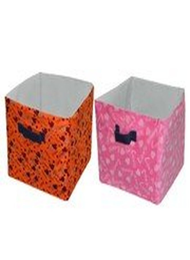 Creative Textiles PU 20 LTR Laundry Foldable Laundry Basket Bin Organizer Container for Dirty Clothes Storage Kitchen Bedroom Bathroom Set of 2 - Image 1