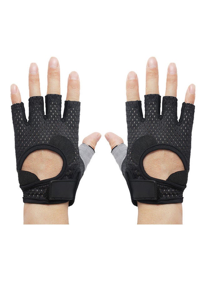 Y&D Unisex Breathable Anti-slip Weight Lifting Yoga Gym Sports Half Finger Gloves Scm  - Image 1