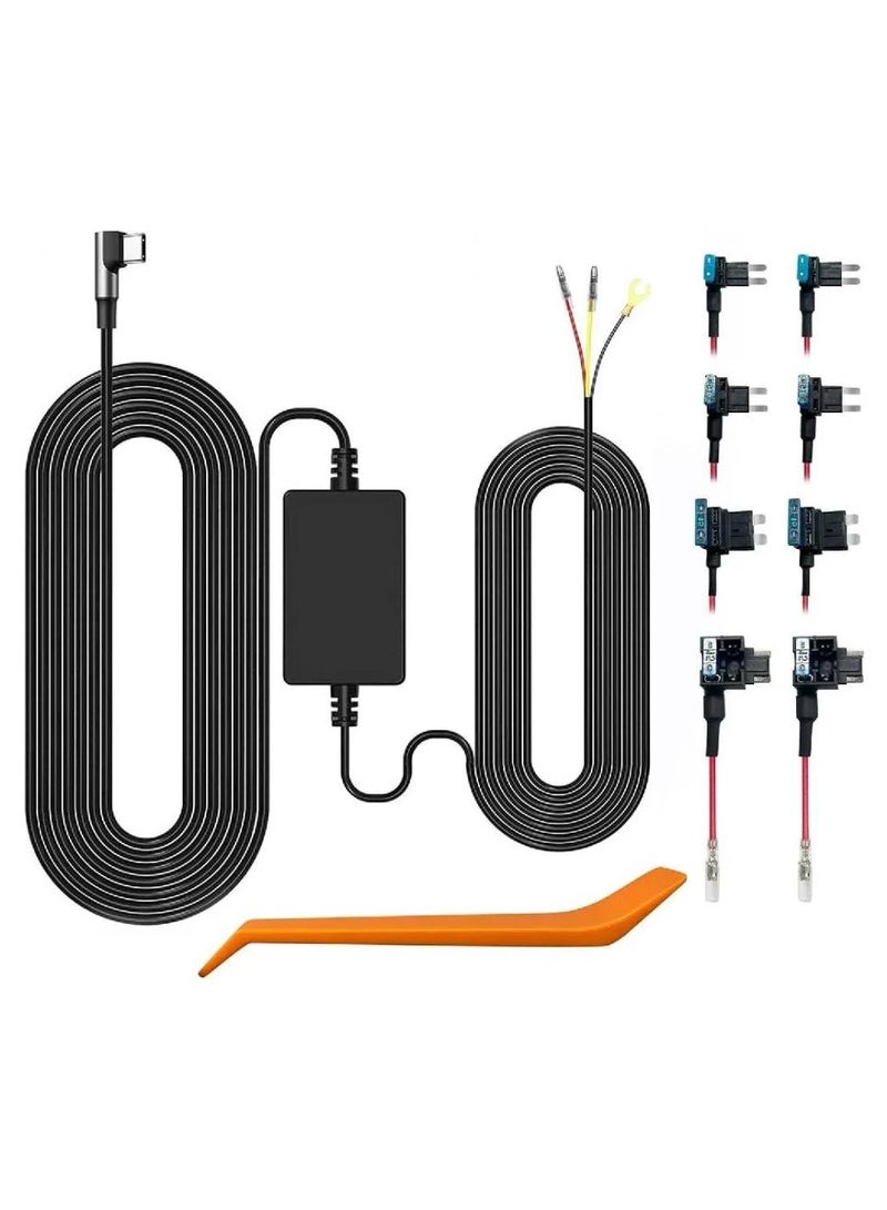 WOLFBOX Hardwire Kit for Wolfbox Series Dash Cam Type USB C Power Port 24 Hour Parking Monitoring