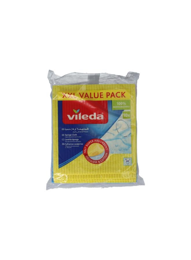 Vileda 10-Piece Sponge Cloth Multicolor - Image 1