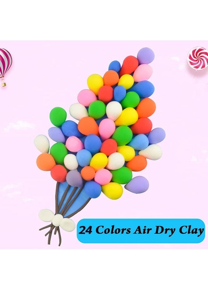 24 Colors DIY Plasticine for Kids Education, Super Light Modelling Clay Interactive Toy - Image 3