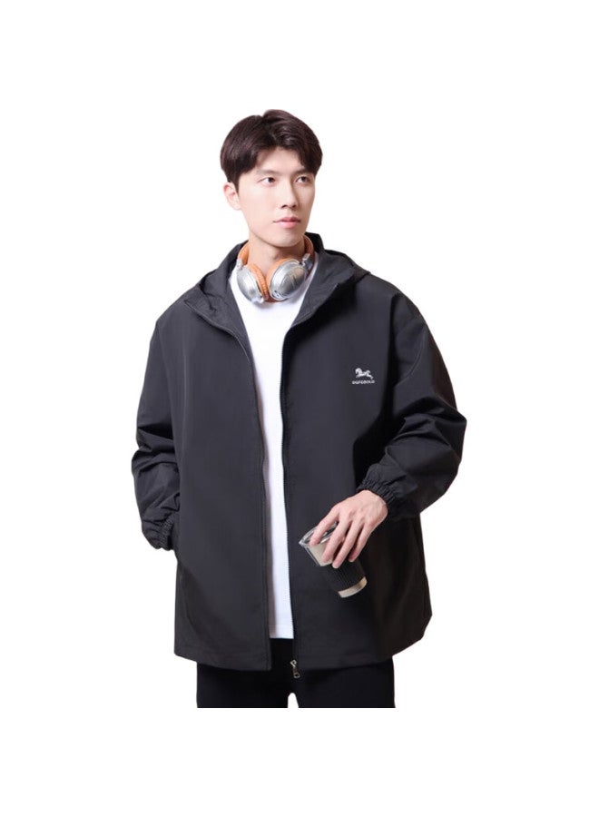 Dingfengbaoluo Style Windbreaker Jacket For Men, Autumn And Winter Outerwear, American-Style Outdoor Workwear, Dfjk01, Black, 3Xl - Image 3