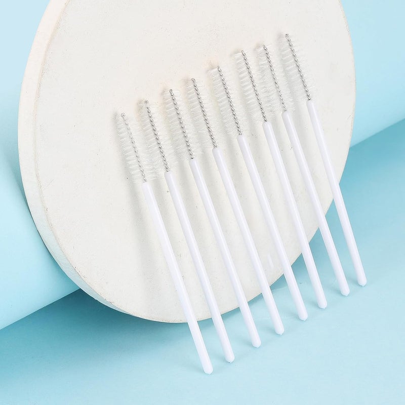 Tbestmax 500 Disposable Mascara Wands Eyelash Brush White Spoolies for Eyebrow Eye Lash Extension - Image 5