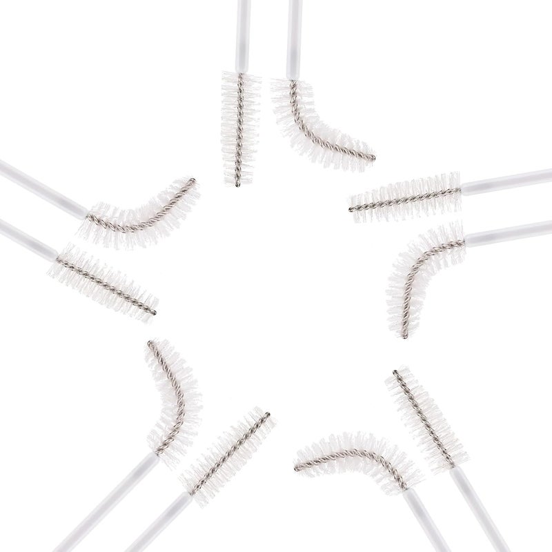 Tbestmax 500 Disposable Mascara Wands Eyelash Brush White Spoolies for Eyebrow Eye Lash Extension - Image 3