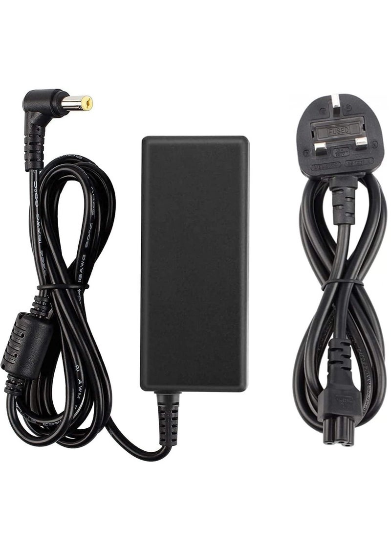 19V 3.42A 65W AC شاحن بديل لشركة Acer Aspire 5 E15 V5 V7 V3 R3 R7 S3 E1 M5 Series E5-575 5250 5253 5336 5349 5532 5534 5552 5560 5733 5742 5750 6423 7560 سلك إمداد اللاب توب - Image 1
