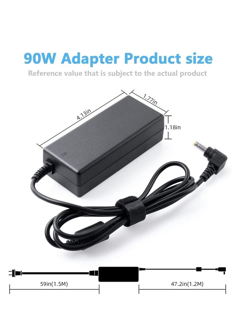 19V 3.42A 65W AC شاحن بديل لشركة Acer Aspire 5 E15 V5 V7 V3 R3 R7 S3 E1 M5 Series E5-575 5250 5253 5336 5349 5532 5534 5552 5560 5733 5742 5750 6423 7560 سلك إمداد اللاب توب - Image 4