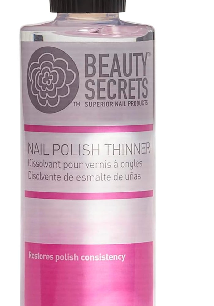 Beauty Secrets Nail Polish Thinner - 4 Fl Oz Liquid for Restoring Nail Polish Consistency - Image 1