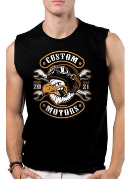 Rock&Roll Angry Eagle Black Cutaway Sleeve | Sleeveless Men's T-Shirt | Athlete 