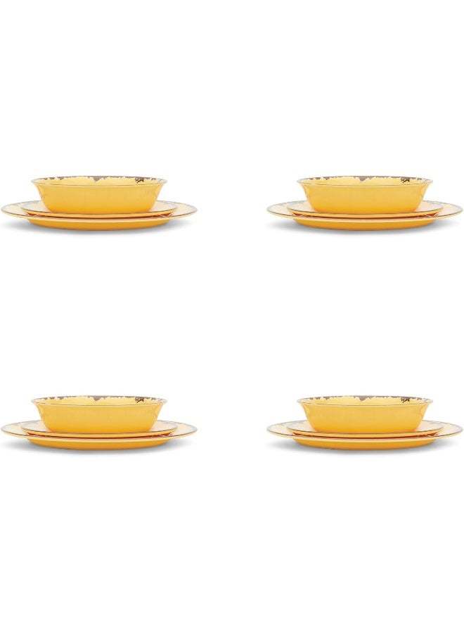 Fox Run 48790 Melamine Dinnerware Set 10 Yellow - Image 1