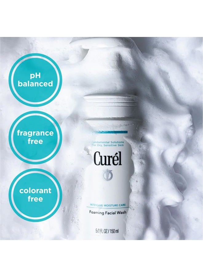 Curel Foaming Gentle Cleansing Face Wash Cleanser for Dry, Sensitive Skin 150 ml - Image 4