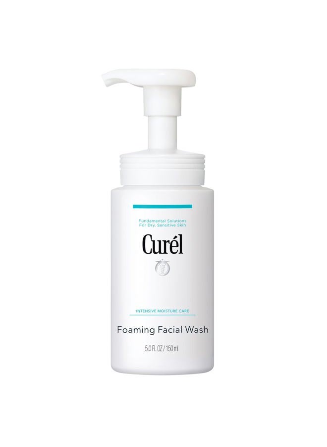 Curel Foaming Gentle Cleansing Face Wash Cleanser for Dry, Sensitive Skin 150 ml - Image 1