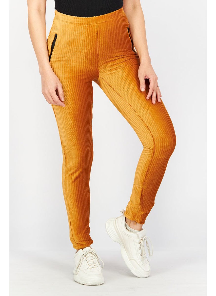 Juicy Couture Women Regular Fit Textured Pull On Pants, California Sunrise  - Image 1