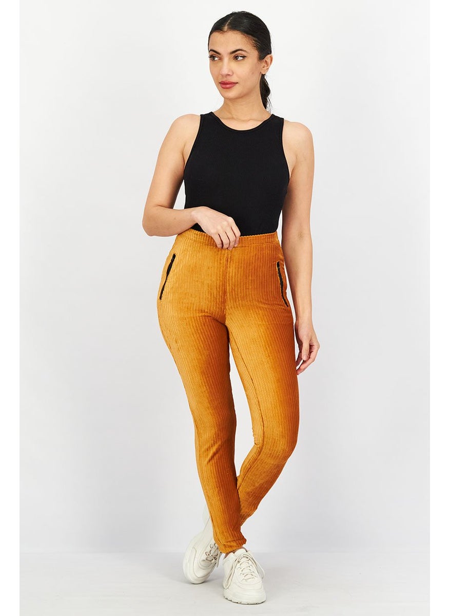 Juicy Couture Women Regular Fit Textured Pull On Pants, California Sunrise  - Image 4