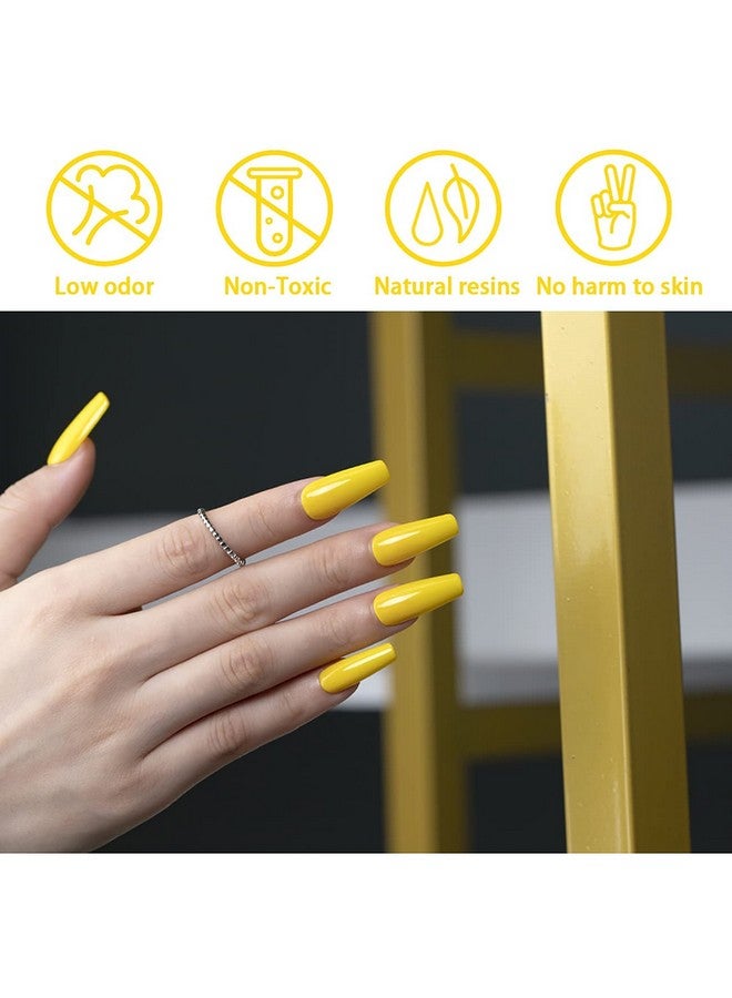 RARJSM Gel Nail Polish 15Ml Lemon Yellow Nail Polish Summer Colors Nails Gel Soak Off Uv Led Gel Nail Art Manicure Salon Diy At Home - Image 3