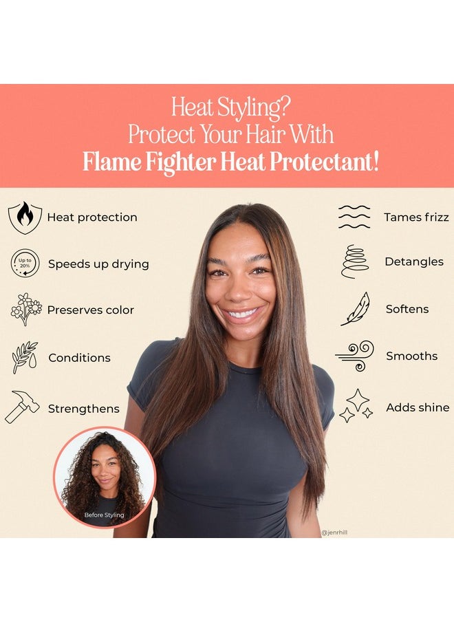 INH Heat Protection Spray | Thermal Protectant For Styling & Blow Drying | Detangler, Frizz Tamer & Shine Enhancer With Wheat Protein & Aloe Vera | 4 Fl Oz/120Ml  - Image 2
