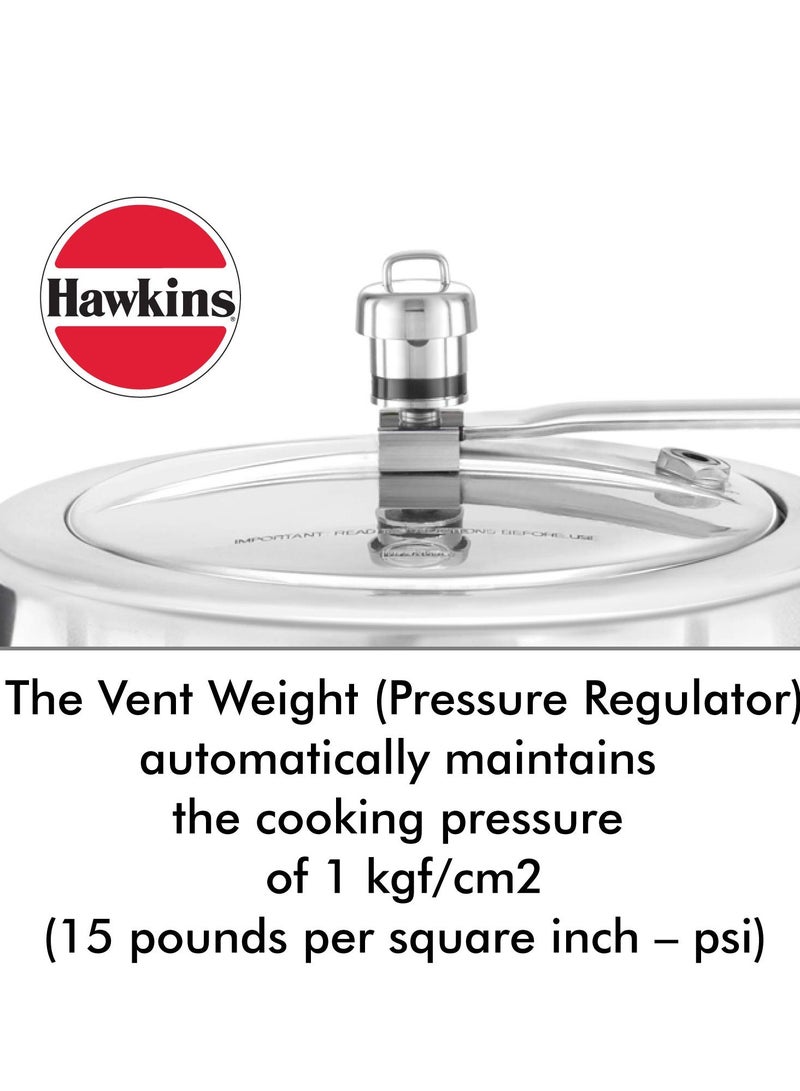 Hawkins Brass Vent Weight/Pressure Regulator For All Hawkins Pressure Cookers From 1.5 Litre To 12 Litre, Silver, Standard (H10-20), 1.5 Liter - Image 5