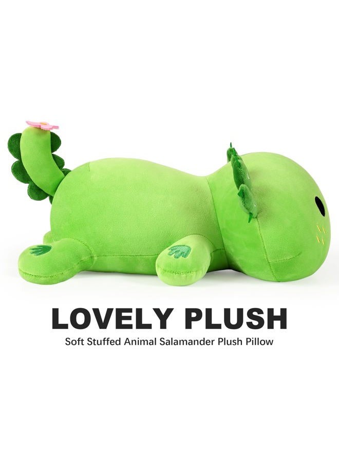 Onsoyours Cute Axolotl Plush, Soft Stuffed Animal Salamander Plush Pillow, Kawaii Plushie Toy for Kids (Axolotl Cactus, 13") - Image 5