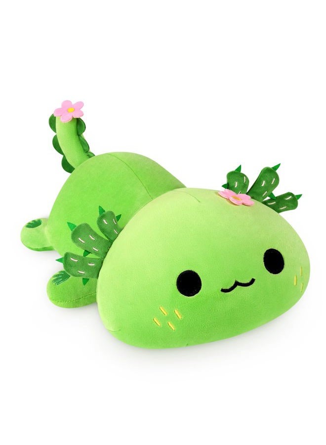 Onsoyours Cute Axolotl Plush, Soft Stuffed Animal Salamander Plush Pillow, Kawaii Plushie Toy for Kids (Axolotl Cactus, 13") - Image 1