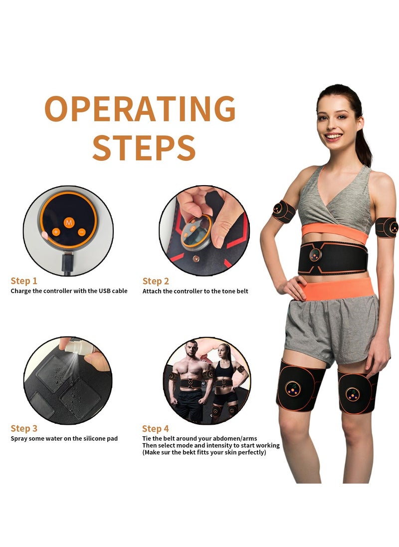 KASTWAVE - ABS Stimulator, Ab Machine, Abdominal Toning Belt Muscle Toner Fitness Training Gear Ab Trainer Equipment for Home - Image 1