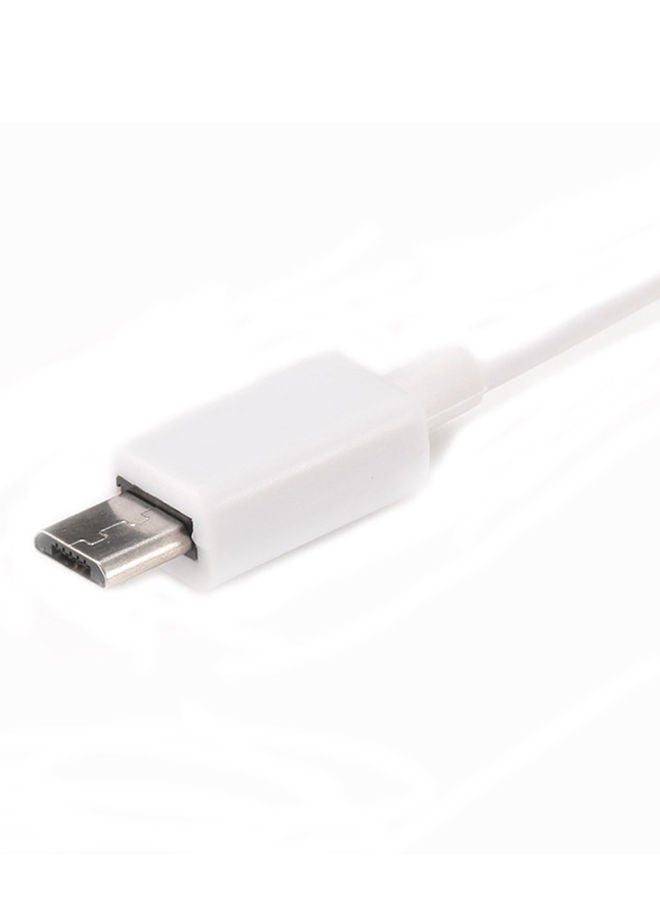 NIBEMINENT Micro USB To OTG Charging Adapter White - Image 3