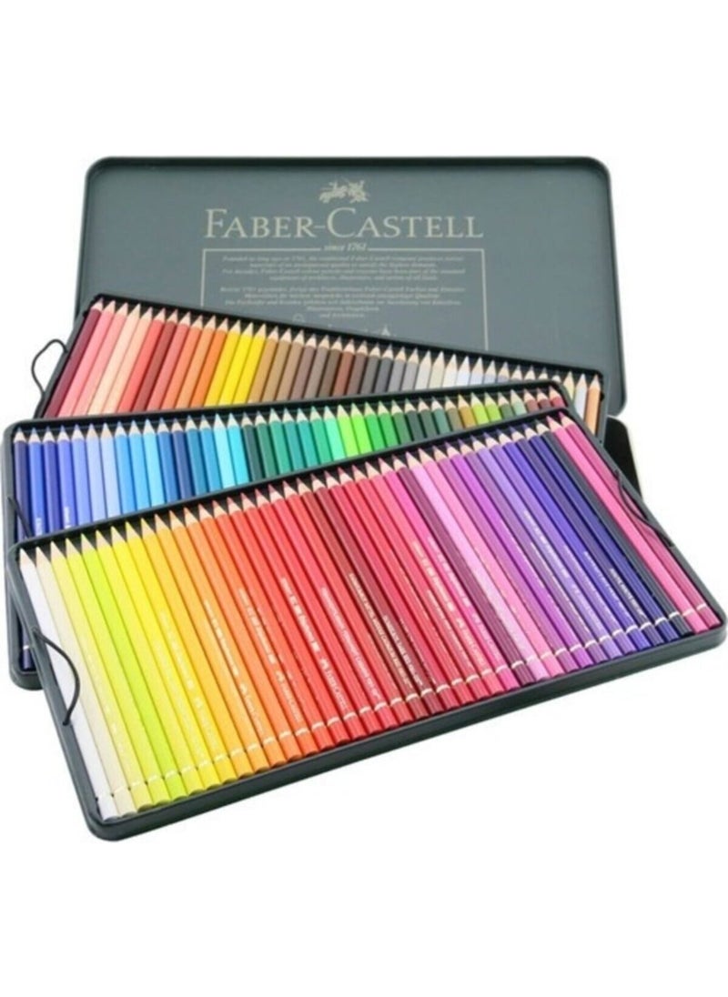 FABER-CASTELL - Polychromos Dry Paint 120 Colors Metal Box - Image 1