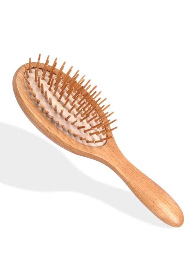 Generic Wooden Bristles Hair Brush - Stimulate Scalp Massage for Hair Growth, Perfect Gift for All Hair Types  - Image 2