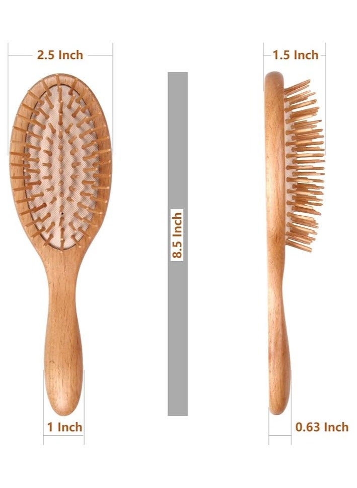Generic Wooden Bristles Hair Brush - Stimulate Scalp Massage for Hair Growth, Perfect Gift for All Hair Types  - Image 4